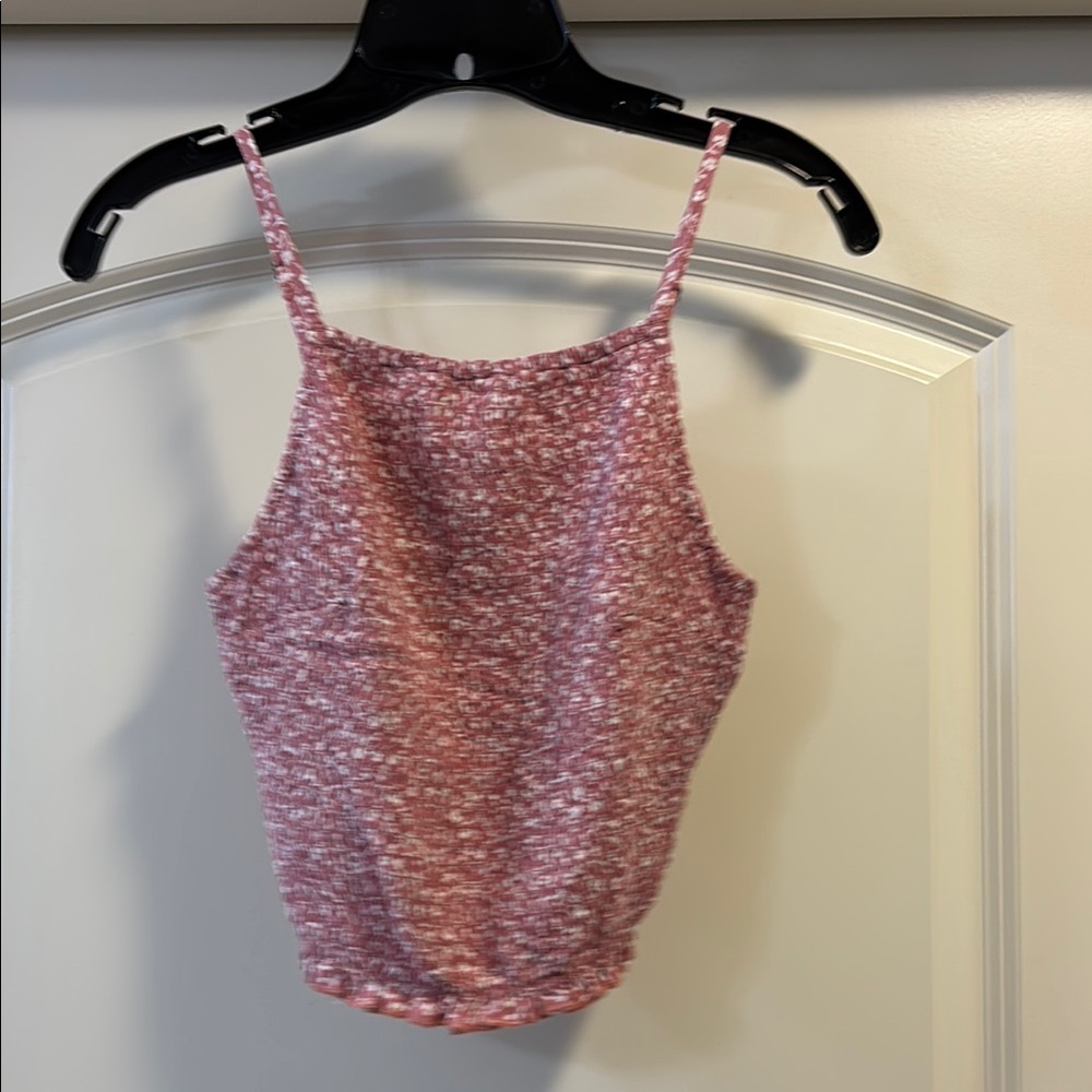 Hollister Pink Smocked Sleeveless Camisole